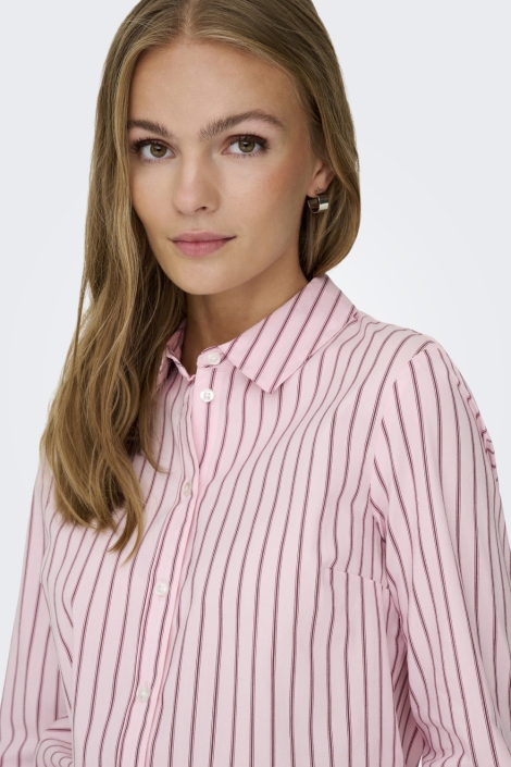 Jacqueline de Yong roze dames blouse | Close up