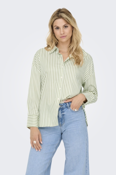 Jacqueline de Yong witte dames blouse | Model vooraanzicht