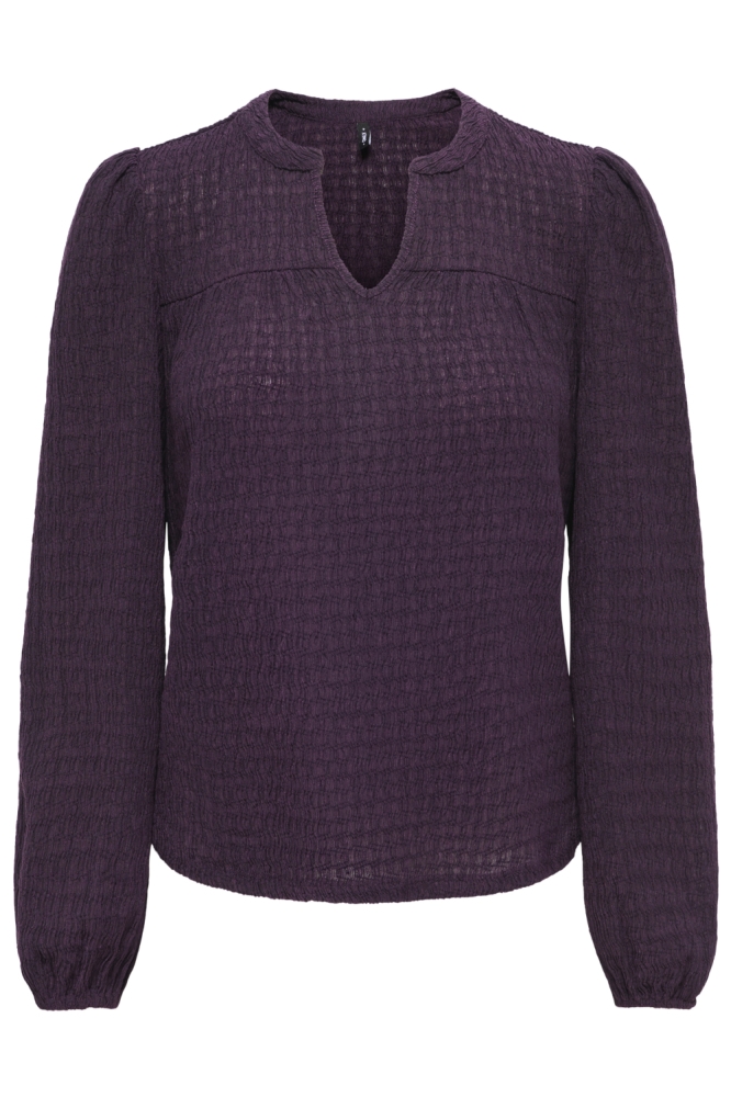 Only paarse dames blouse | Vooraanzicht