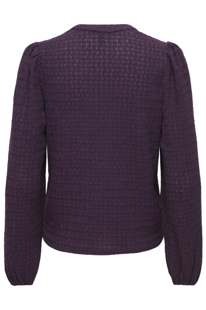 Only paarse dames blouse | Achteraanzicht