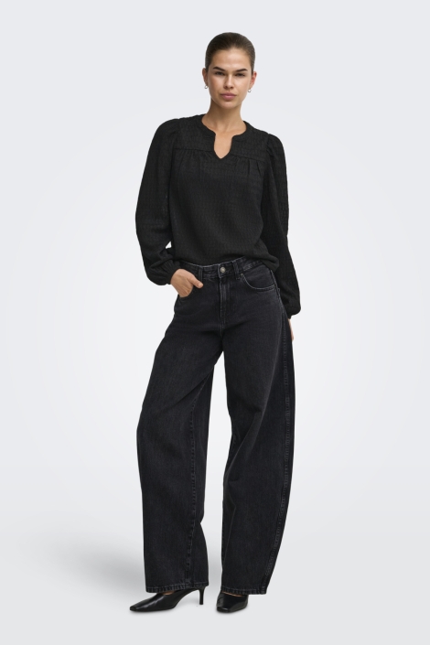 Only zwarte dames blouse | Model