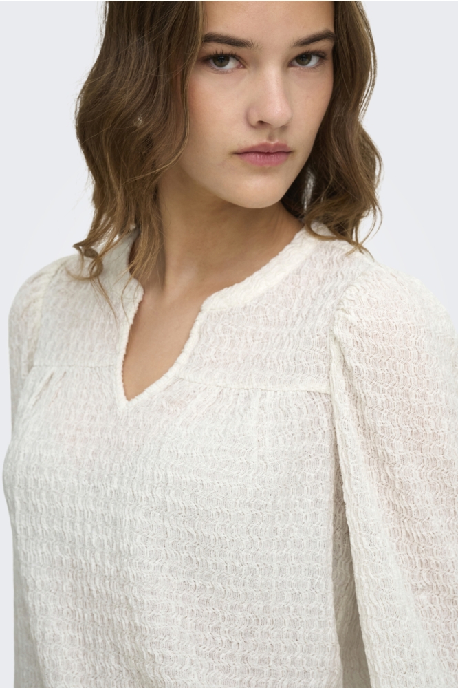 Only witte dames blouse | Close up