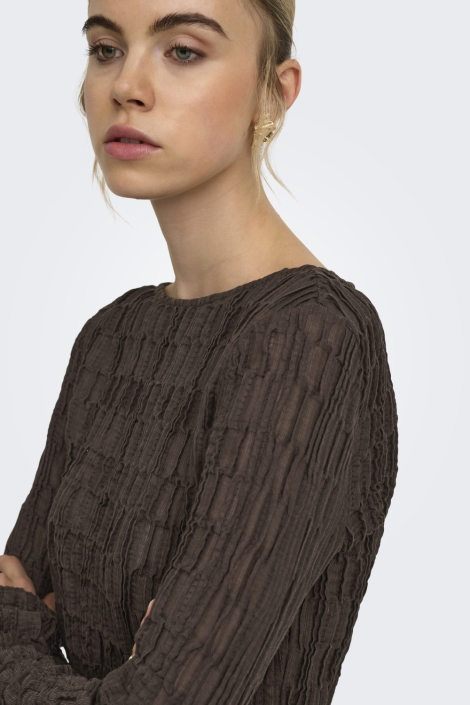 Only bruine dames t-shirt | Close up
