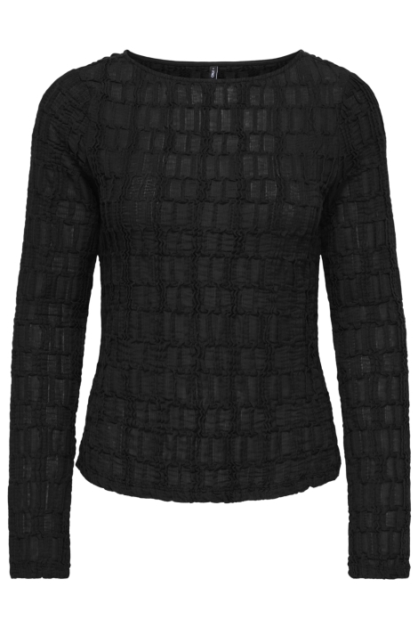 Only zwarte dames t-shirt | Vooraanzicht