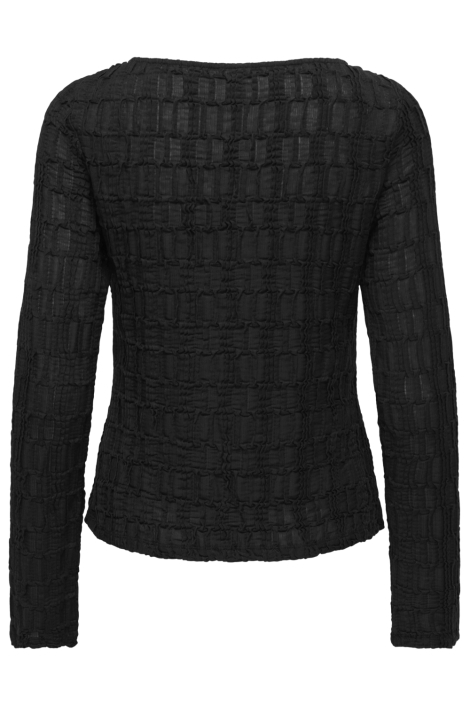 Only zwarte dames t-shirt | Achteraanzicht