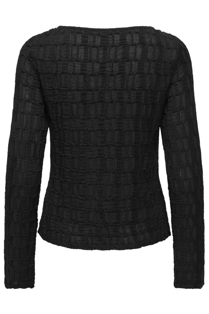 Only zwarte dames t-shirt | Achteraanzicht