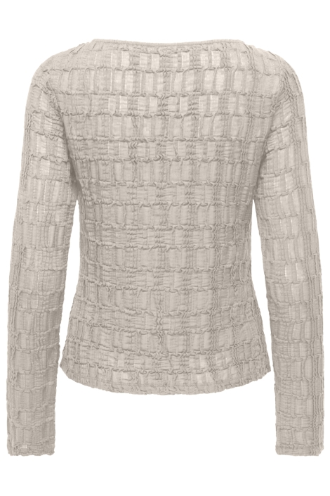 Only beige dames t-shirt | Achteraanzicht