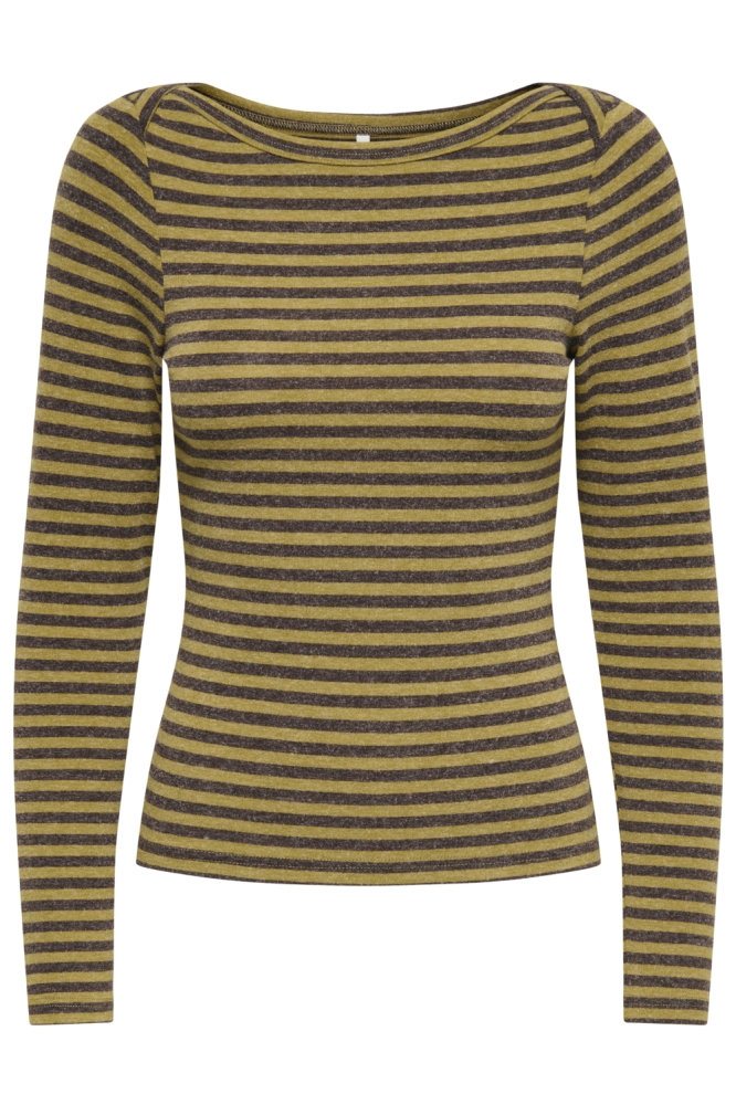 Only bruine dames t-shirt | Vooraanzicht