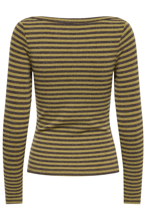 Only bruine dames t-shirt | Achteraanzicht