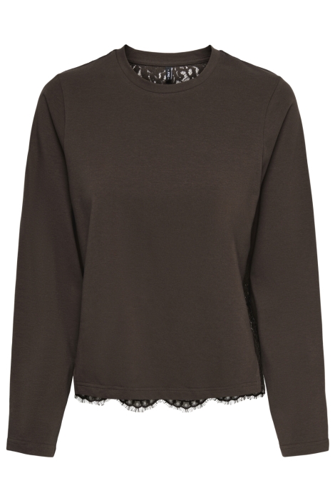 Only bruine dames t-shirt | Vooraanzicht