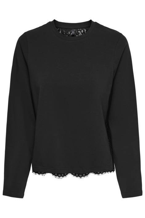 Only zwarte dames t-shirt | Vooraanzicht