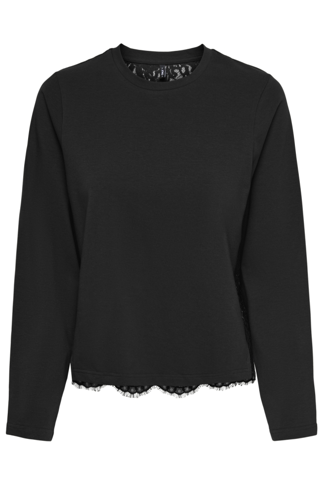 Only zwarte dames t-shirt | Vooraanzicht