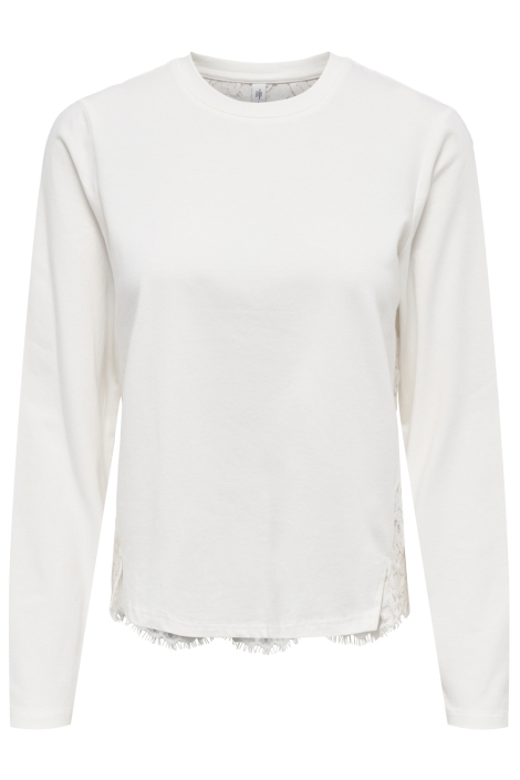 Only witte dames t-shirt | Vooraanzicht