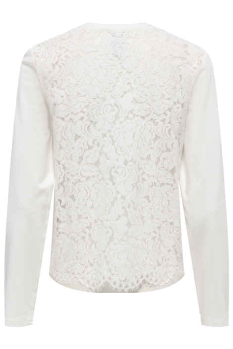 Only witte dames t-shirt | Achteraanzicht