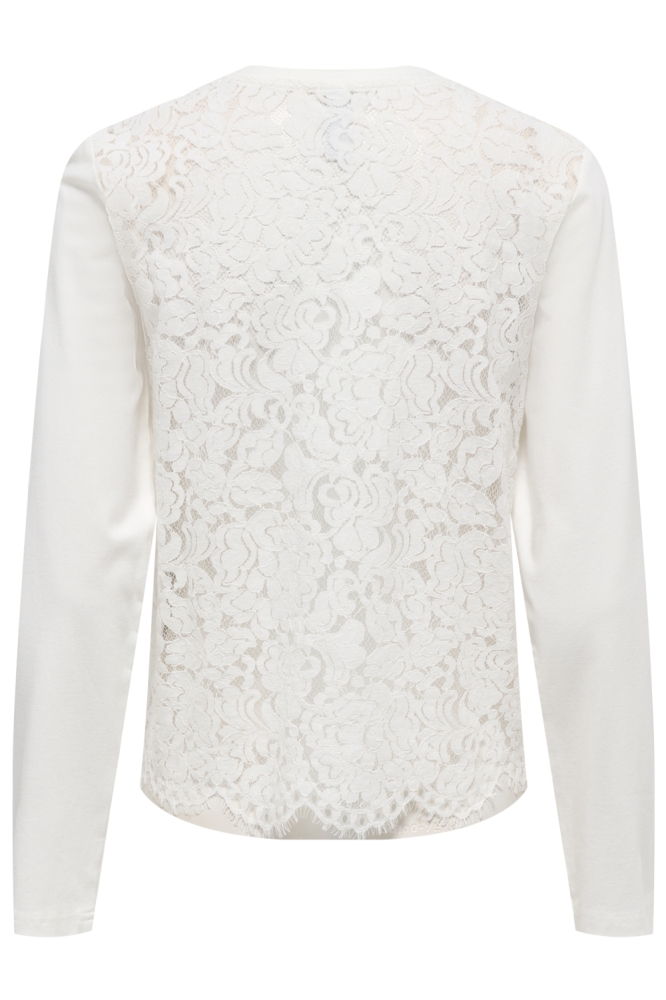 Only witte dames t-shirt | Achteraanzicht