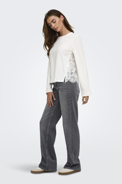 Only witte dames t-shirt | Model