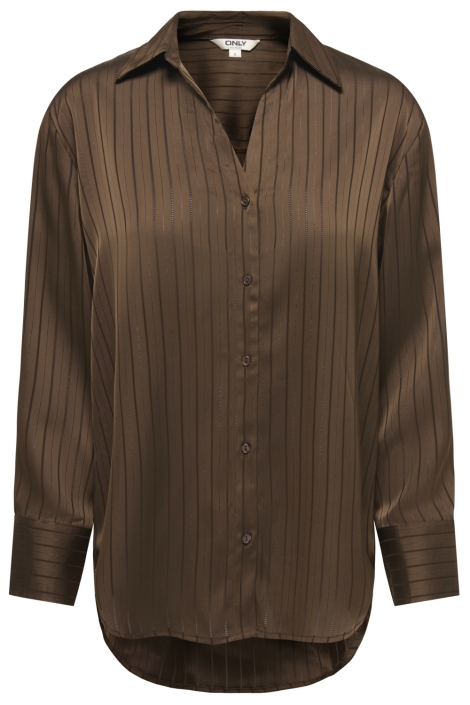 Only bruine dames blouse | Vooraanzicht