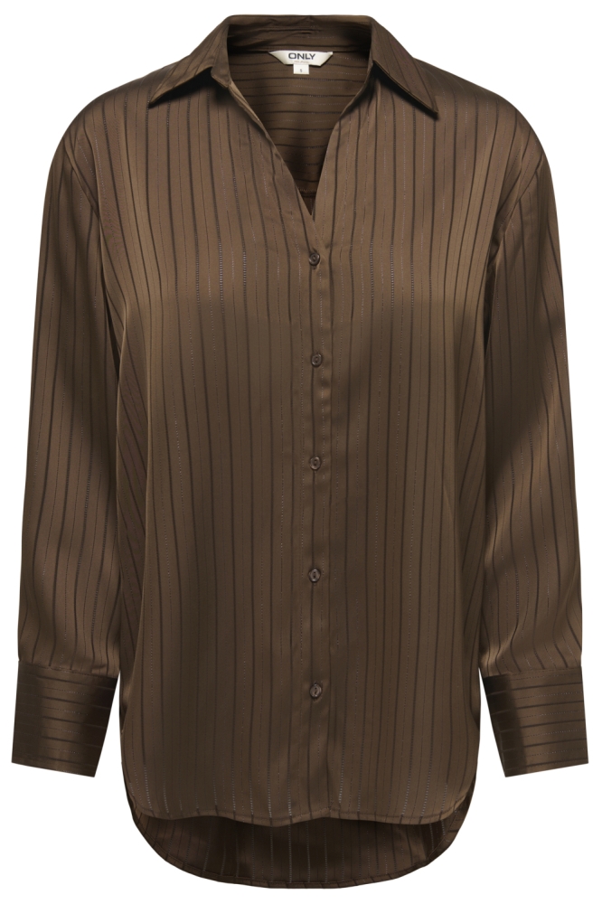 Only bruine dames blouse | Vooraanzicht