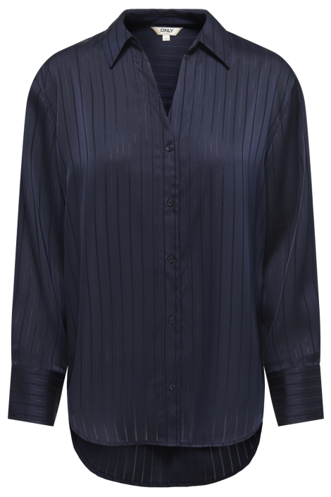 Only blauwe dames blouse | Vooraanzicht