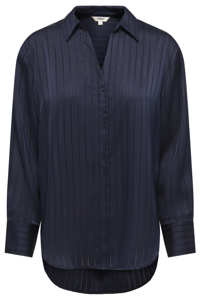 Only blauwe dames blouse | Vooraanzicht