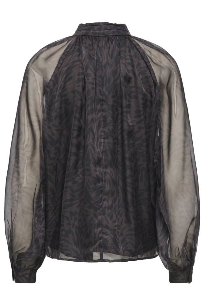 Only bordeaux dames blouse | Achteraanzicht
