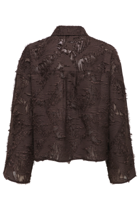 Only bruine dames blouse | Achteraanzicht