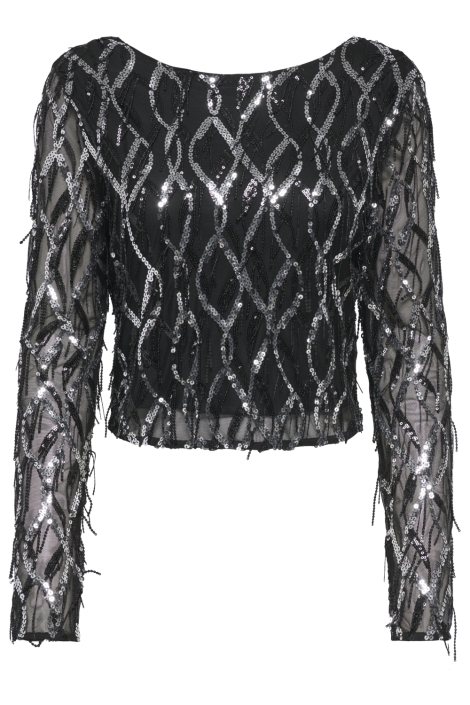 Only zwarte dames top | Vooraanzicht