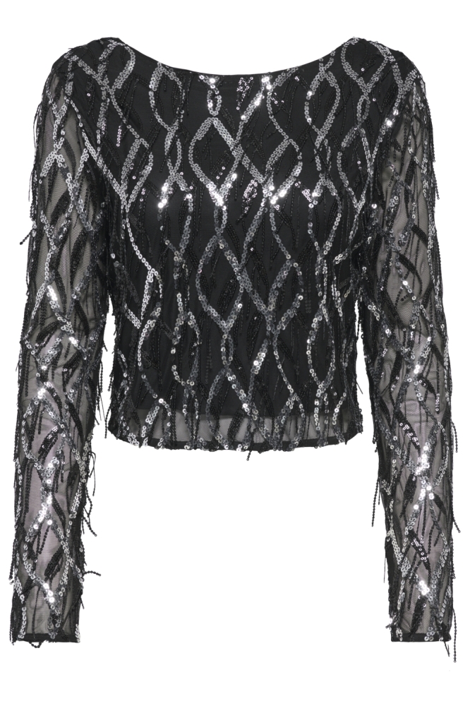 Only zwarte dames top | Vooraanzicht