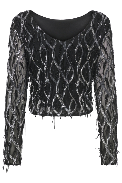 Only zwarte dames top | Achteraanzicht