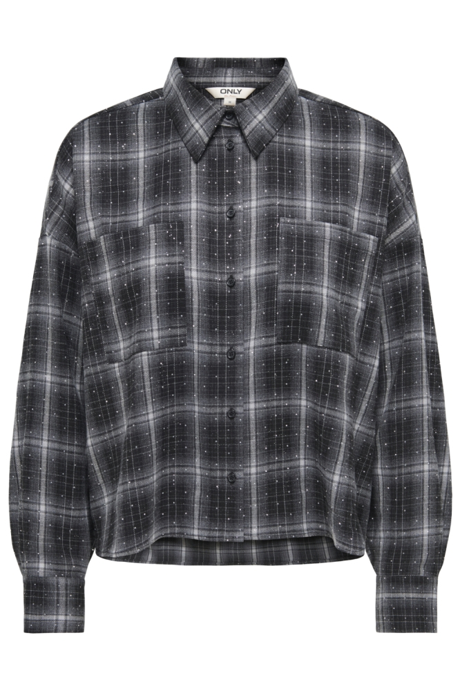 Only zwarte dames blouse | Vooraanzicht