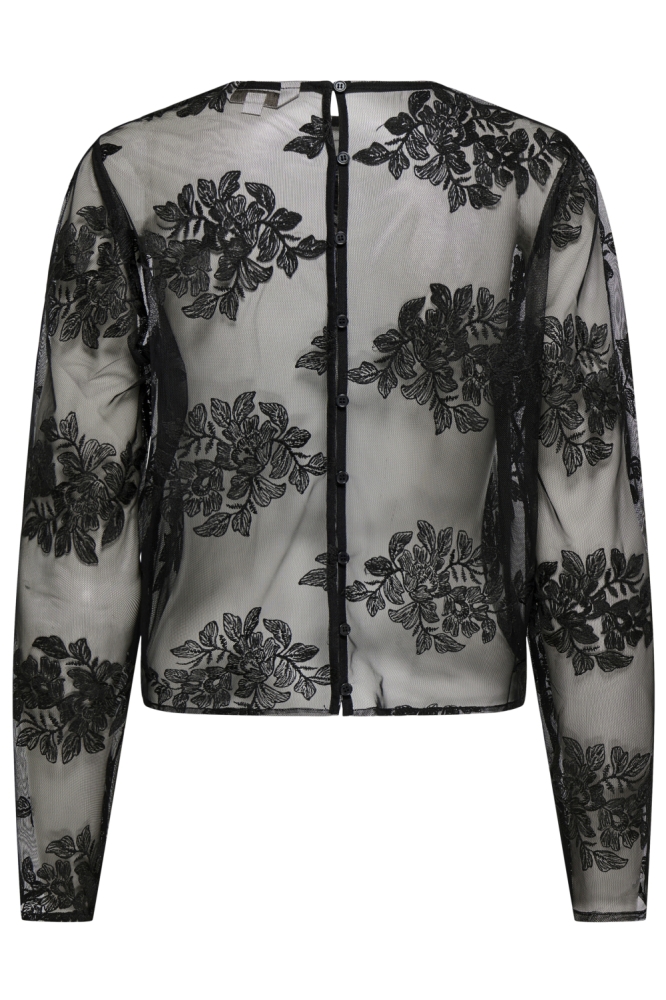 Only zwarte dames top | Achteraanzicht