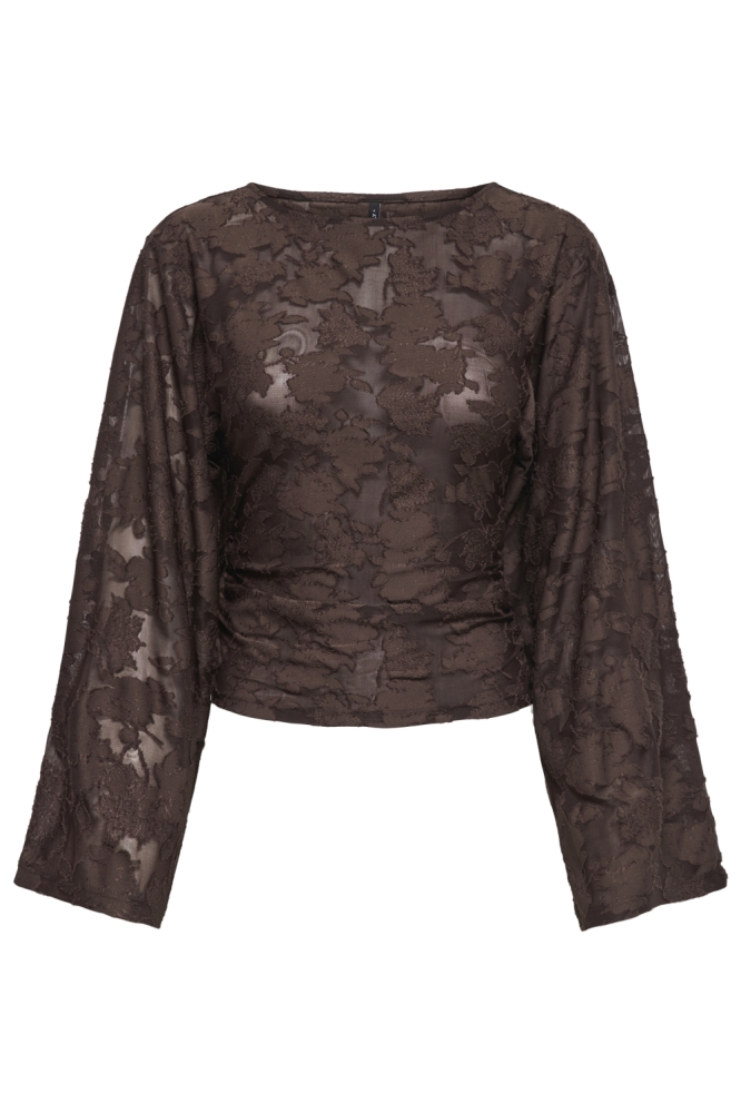 Only bruine dames top | Vooraanzicht