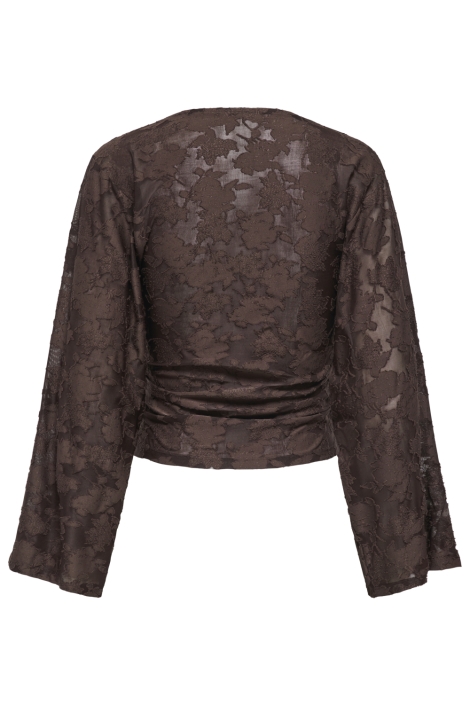 Only bruine dames top | Achteraanzicht