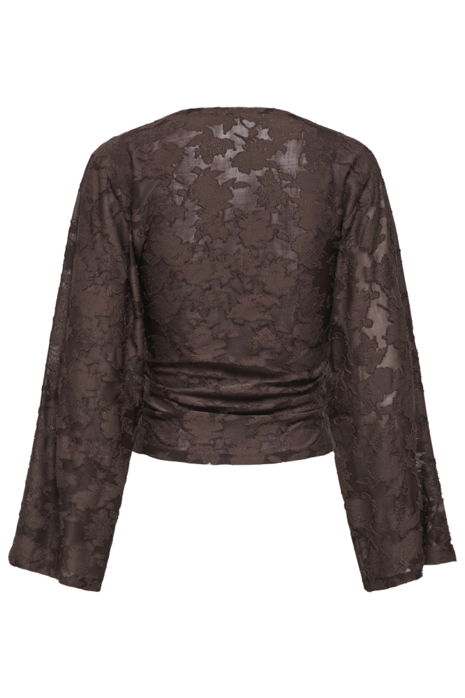 Only bruine dames top | Achteraanzicht