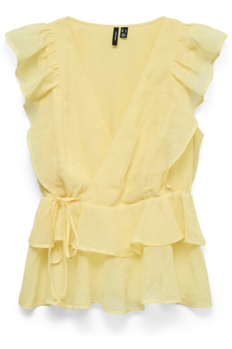 Vero Moda gele dames top | Vooraanzicht
