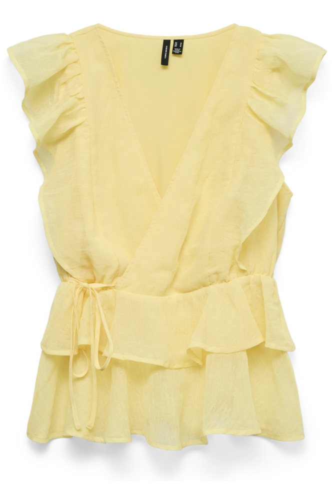 Vero Moda gele dames top | Vooraanzicht