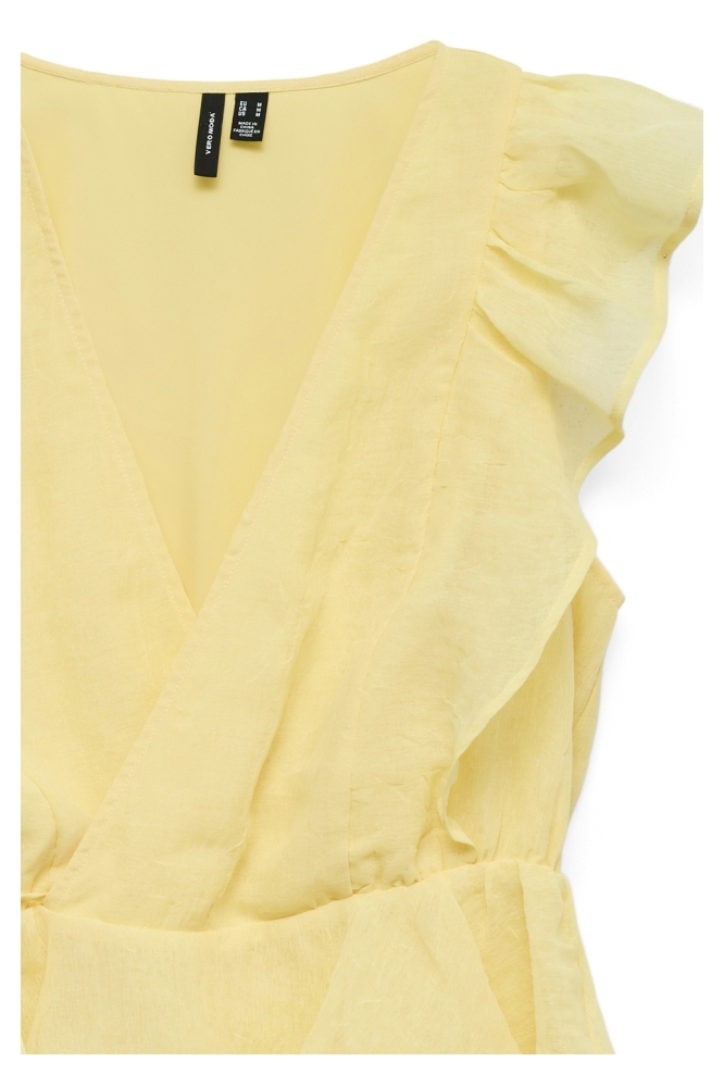 Vero Moda gele dames top | Close up