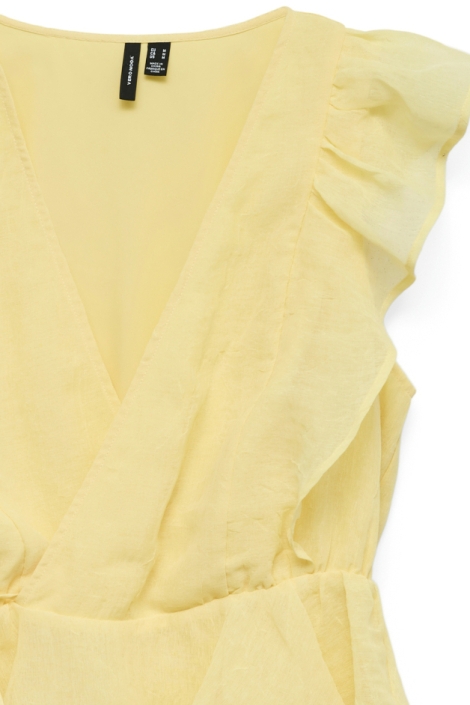 Vero Moda gele dames top | Close up