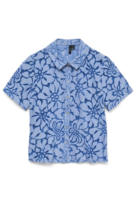 Vero Moda blauwe dames blouse | Vooraanzicht