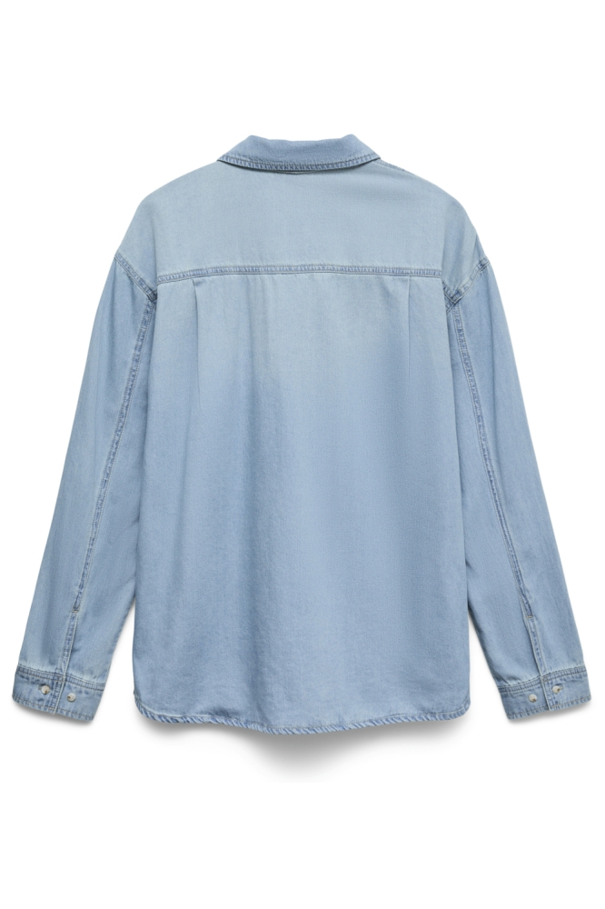 Vero Moda blauwe dames blouse | Achteraanzicht