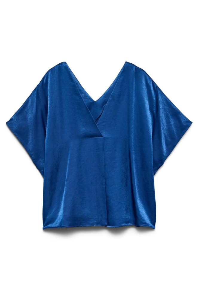 Vero Moda blauwe dames t-shirt | Vooraanzicht
