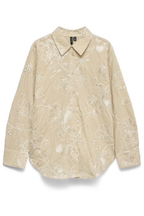 Vero Moda beige dames blouse | Vooraanzicht