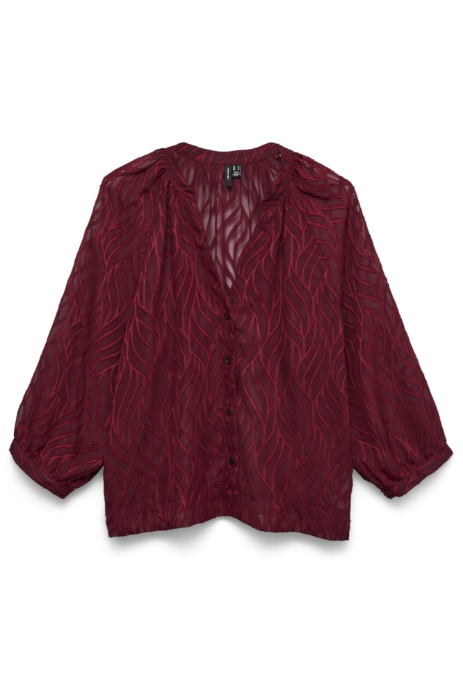 Vero Moda rode dames blouse | Vooraanzicht