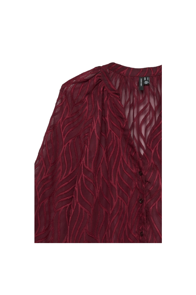 Vero Moda rode dames blouse | Close up