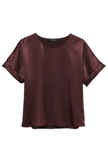Vero Moda vmelisabeth ss o-neck top exp Bordeaux