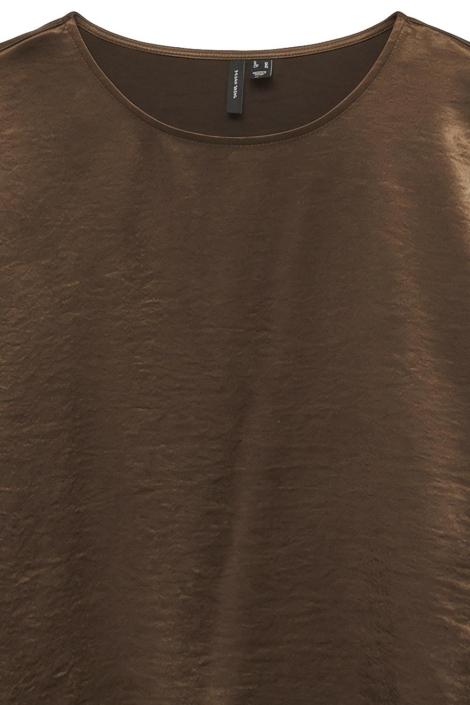 Vero Moda bruine dames t-shirt | Close up