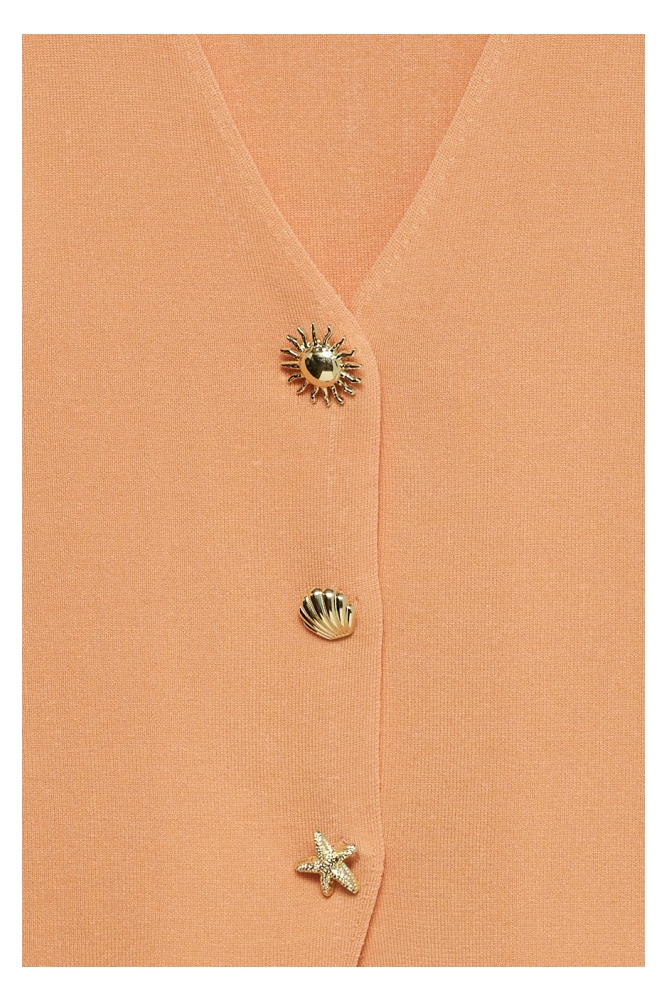 Vero Moda oranje dames top | Close up