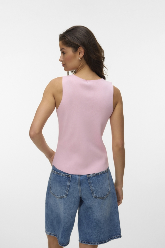 Vero Moda roze dames top | Model achteraanzicht
