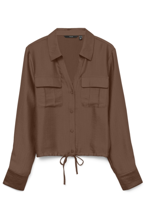 Vero Moda bruine dames blouse | Vooraanzicht
