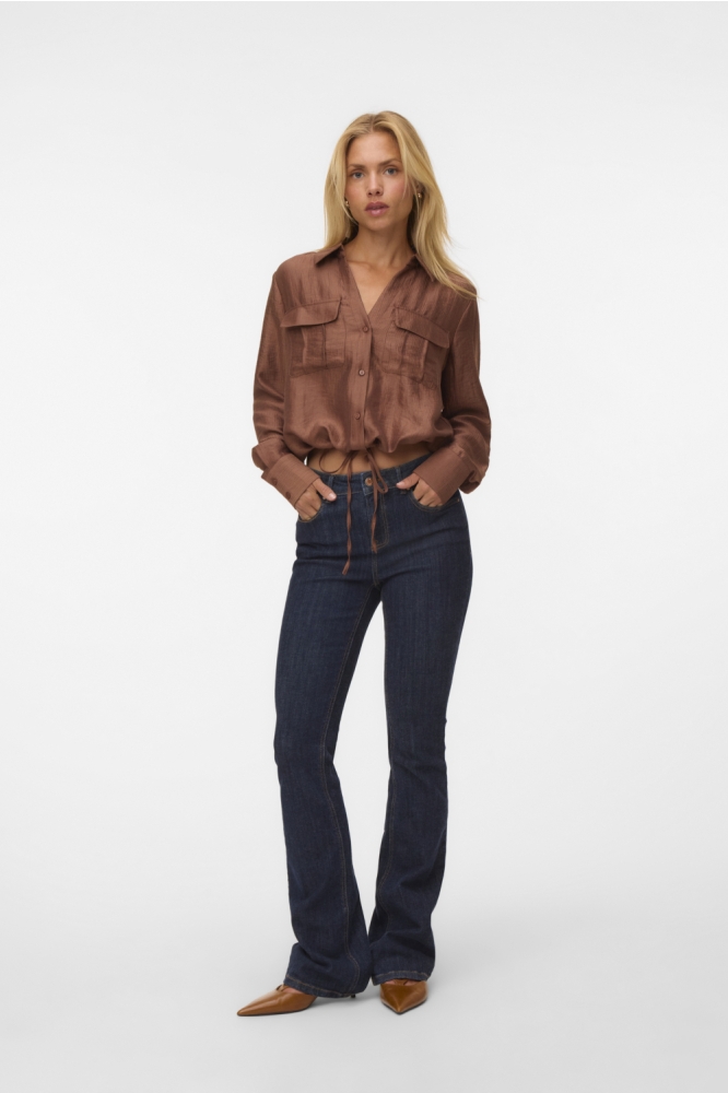 Vero Moda bruine dames blouse | Model